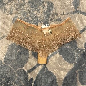 Chantelle Gold Lace Panties